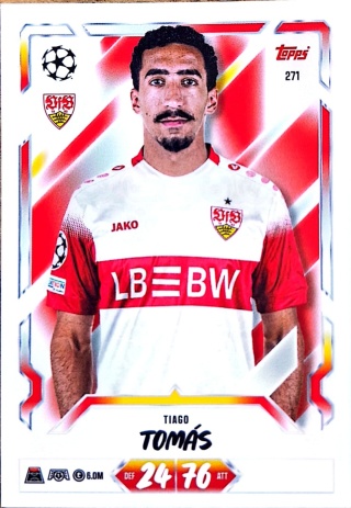 271 Tiago Tomás VfB Stuttgart Base Match Attax 2026/27
