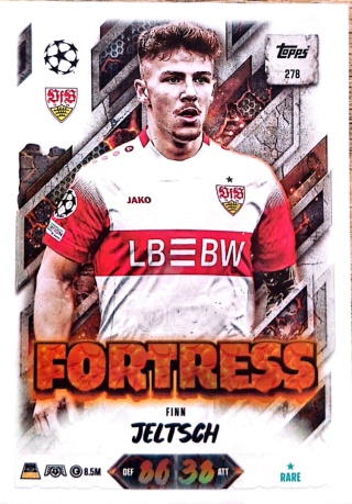 278 Finn Jeltsch VfB Stuttgart Fortress Match Attax 2026/27