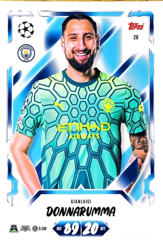 28 Gianluigi Donnarumma Manchester City Base Match Attax 2026/27