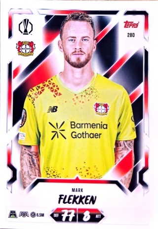 280 Mark Flekken Leverkusen Base Match Attax 2026/27