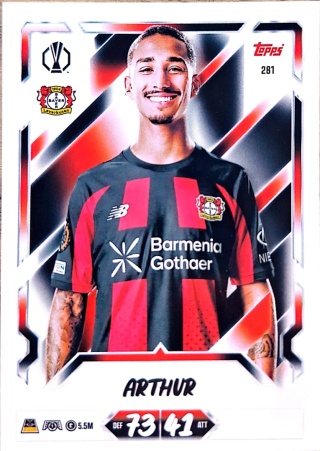 281 Arthur Leverkusen Base Match Attax 2026/27