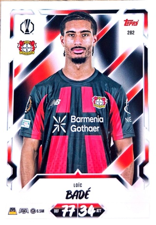 282 Loïc Badé Leverkusen Base Match Attax 2026/27