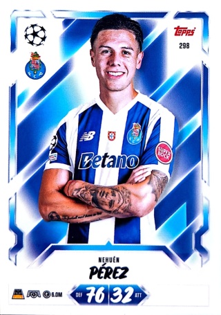 298 Nehuén Pérez FC Porto Base Match Attax 2026/27