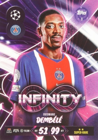 3 Ousmane Dembélé PSG Infinity Match Attax 2026/27