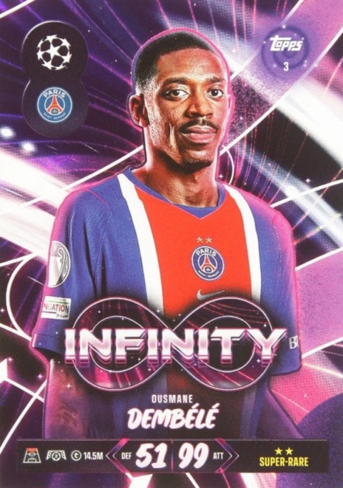 3 Ousmane Dembélé PSG Infinity Match Attax 2026/27