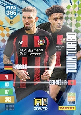 302 Robert Andrich / Eliesse Ben Seghir Bayer 04 Leverkusen Twin Turbo FIFA 365 2027