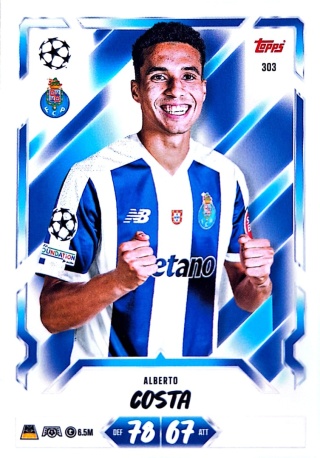 303 Alberto Costa FC Porto Base Match Attax 2026/27
