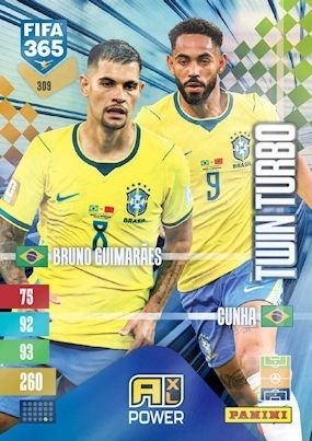 309 Bruno Guimarães / Matheus Cunha Brazil Twin Turbo FIFA 365 2027