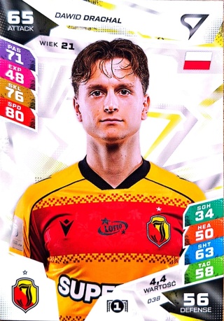 38 Dawid Drachal Jagiellonia Białystok Sportzoo Duel PKO BP Ekstraklasa 2026/27