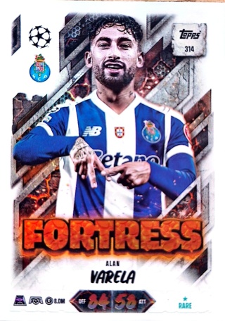 314 Alan Varela FC Porto Fortress Match Attax 2026/27