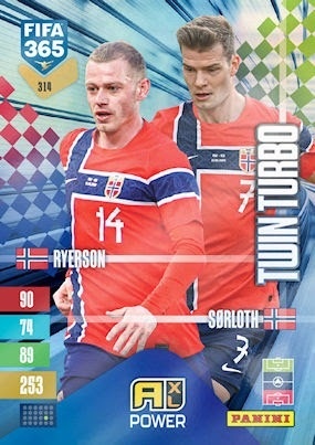 314 Julian Ryerson / Alexander Sørloth Norway Twin Turbo FIFA 365 2027