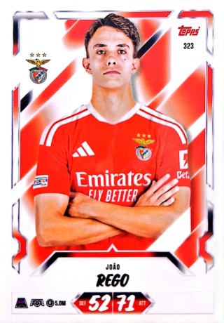 323 João Rêgo SL Benfica Base Match Attax 2026/27