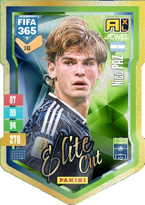 343 Nico Paz Argentina Elite Cut FIFA 365 2027
