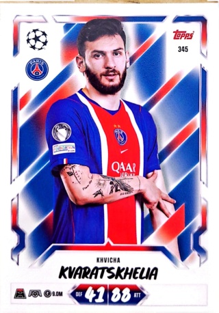 345 Khvicha Kvaratskhelia PSG Base Match Attax 2026/27