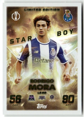 LE22 Rodrigo Mora FC Porto Starboy Limited Edition Match Attax 2025/26