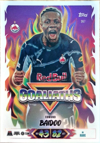 367 Edmund Baidoo FC Salzburg Goaliaths Match Attax 2026/27