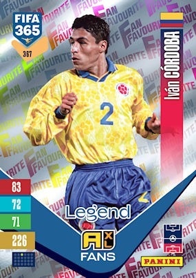 367 Iván Córdoba Colombia Fan Favourite FIFA 365 2027