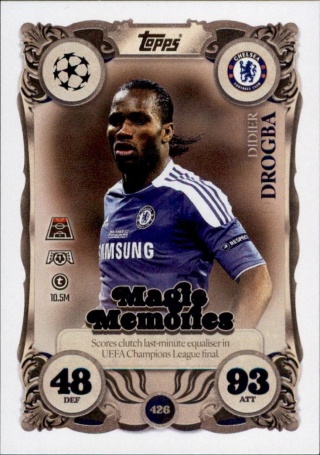 426 Didier Drogba Chelsea Magic Memories Match Attax 2025/26