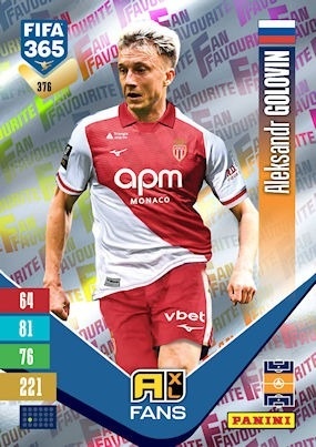 376 Aleksandr Golovin AS Monaco Fan Favourite FIFA 365 2027