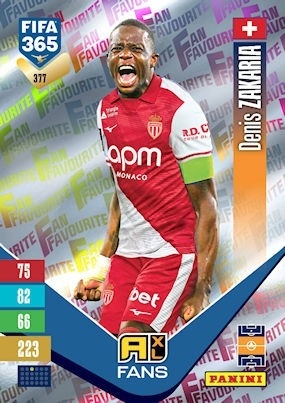 377 Denis Zakaria AS Monaco Fan Favourite FIFA 365 2027