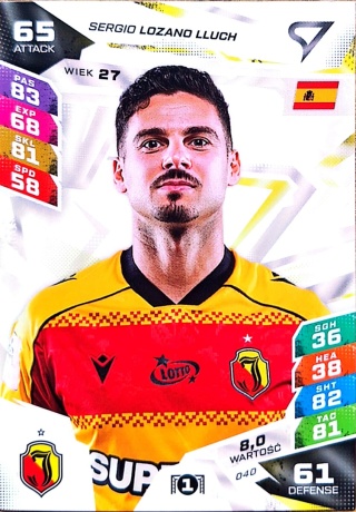 40 Sergio Lozano Lluch Jagiellonia Białystok Sportzoo Duel PKO BP Ekstraklasa 2026/27