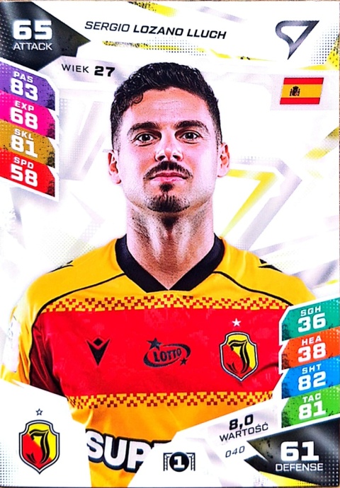 40 Sergio Lozano Lluch Jagiellonia Białystok Sportzoo Duel PKO BP Ekstraklasa 2026/27