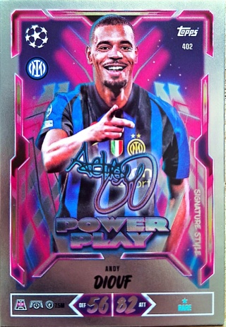402 Andy Diouf Inter Power Play Signature Style Match Attax 2026/27