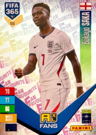 436 Bukayo Saka England Fan Favourite FIFA 365 2027