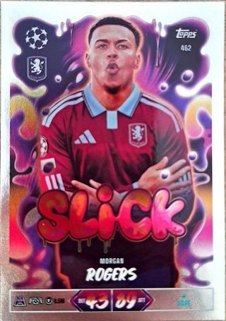 462 Morgan Rogers Aston Villa Slick Match Attax 2026/27