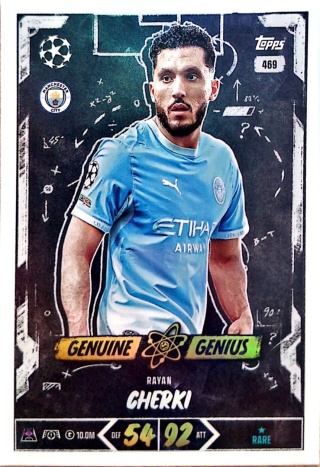 469 Rayan Cherki Manchester City Genuine Genius Match Attax 2026/27