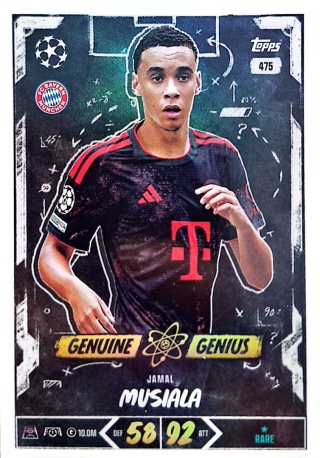 475 Jamal Musiala FC Bayern Genuine Genius Match Attax 2026/27