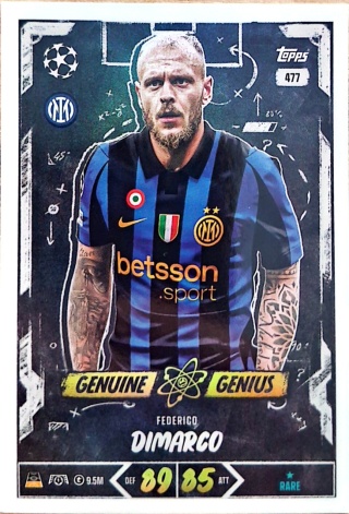 477 Federico Dimarco Inter Genuine Genius Match Attax 2026/27