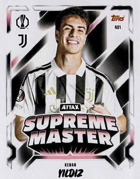 491 Kenan Yıldız Juventus Supreme Master Match Attax 2026/27