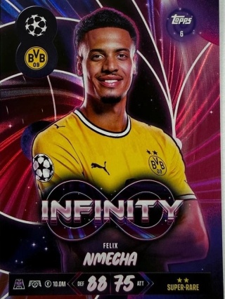 6 Felix Nmecha Borussia Dortmund Infinity Match Attax 2026/27