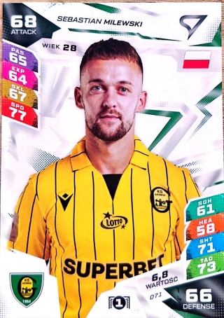 71 Sebastian Milewski GKS Katowice Sportzoo Duel PKO BP Ekstraklasa 2026/27