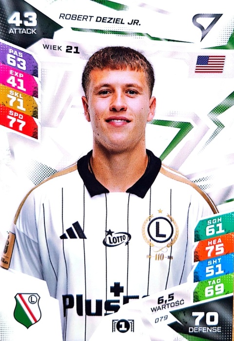 79 Robert Deziel Jr. Legia Warszawa Sportzoo Duel PKO BP Ekstraklasa 2026/27