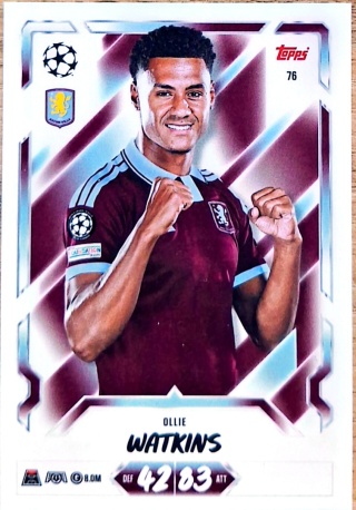 76 Ollie Watkins Aston Villa Base Match Attax 2026/27