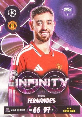 9 Bruno Fernandes Manchester United Infinity Match Attax 2026/27