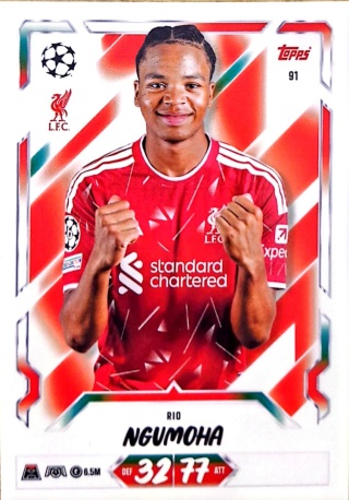 91 Rio Ngumoha Liverpool Base Match Attax 2026/27