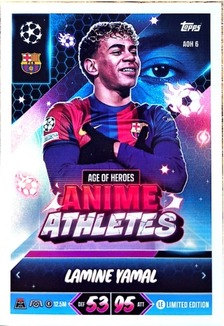 AOH6 Lamine Yamal FC Barcelona Limited Edition Anime Athletes Match Attax 2026/27