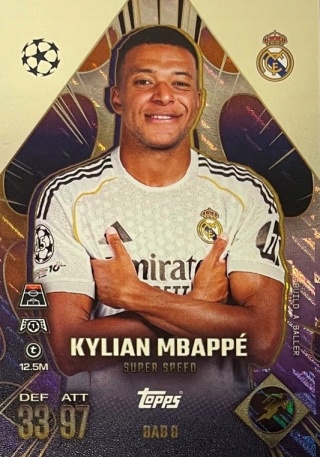 BAB8 Mbappe Real Madryt Build-a-Baller Ultimate Baller Match Attax Extra 2025/26