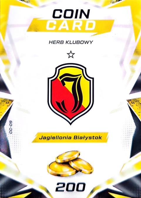 CC-09 Coin Card Herb Klubowy Jagiellonia Białystok Sportzoo Duel PKO BP Ekstraklasa 2026/27