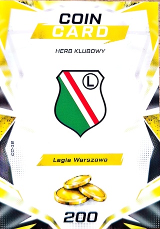 CC-18 Coin Card Herb Klubowy Legia Warszawa Sportzoo Duel PKO BP Ekstraklasa 2026/27