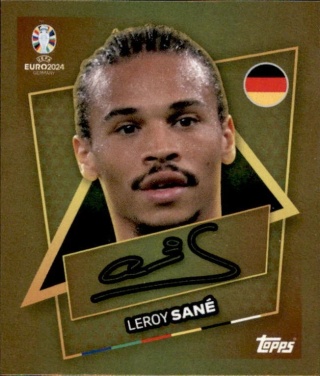 GER-SP Leroy Sané Group A gold Signature Topps EURO 2024
