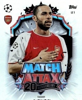 LE1 Thierry Henry Arsenal Limited Edition Legend Match Attax 2026/27