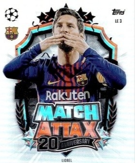 LE3 Lionel Messi FC Barcelona Limited Edition Legend Match Attax 2026/27