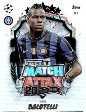 LE6 Mario Balotelli Manchester City Limited Edition Legend Match Attax 2026/27