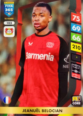103 Jeanuël Belocian Bayer Leverkusen Core FIFA 365 2025