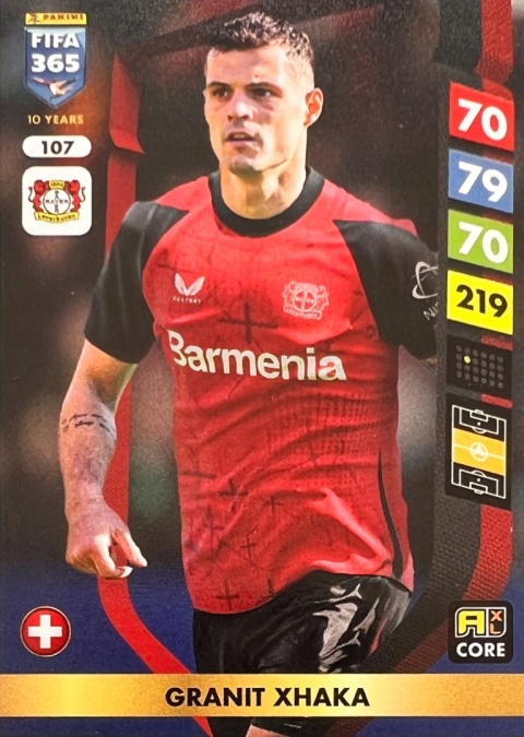 107 Granit Xhaka Bayer Leverkusen Core FIFA 365 2025