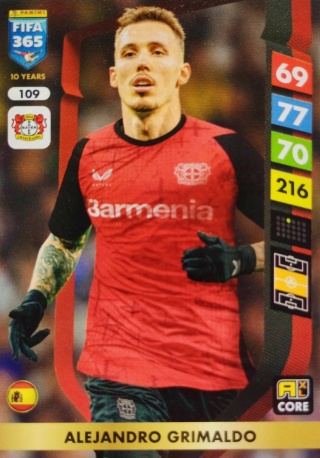 109 Álejandro Grimaldo Bayer Leverkusen Core FIFA 365 2025